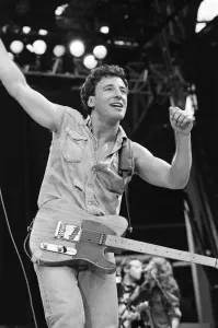 Bruce Springsteen at Wembley Stadium Print, 4th July 1986