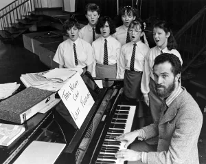 Dene School Thornaby Chamber Choir 24 Hour Sponsored Sing Print, March 1987
