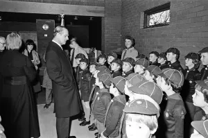 Prince Philip at St Leonards Church Print 1980