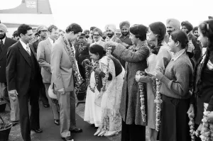 Golden Temple Prints: Prince Charles Visits Golden Temple Print 1980
