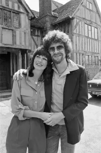 Print of Jeff Lynne with girlfriend Sandi Kaperson at his Midlands home