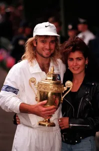 Andre Agassi Wimbledon Tennis Print 1992