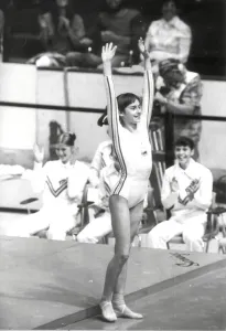 Nadia Comaneci Print - 1976 Olympic Gymnastics Moment
