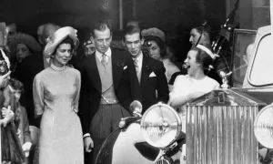 Print of Princess Anne at 12 years old with family members