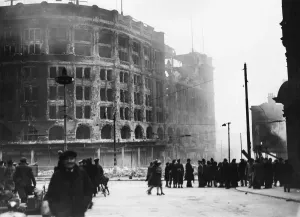 Blackers Department Store Ruins Print, Liverpool 1941