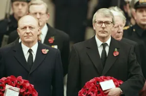 Remembrance Day Parade Print at Whitehall, London 1991