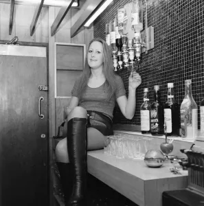 Barmaid Print, Mecca Bingo Hall, 1972