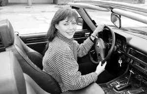 Jenny Agutter Print in Jaguar XJS, 28/04/1988