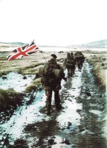 Mirror Prints: British Soldiers in the Falklands 1982 Print