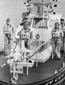 RNLI Prints: Print of Barry Dock lifeboat naming ceremony