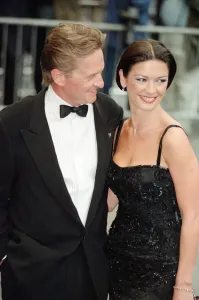 1500to1599 Prints: Catherine Zeta-Jones and Michael Douglas at Entrapment film premiere Print
