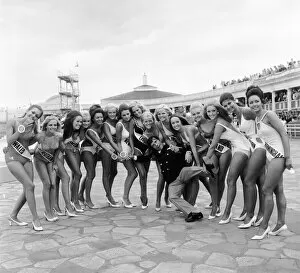 Images Dated 16th August 1970: Miss United Kingdom beauty contest at Blackpool. The contestants pose for