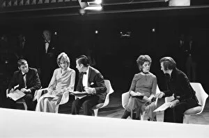 Images Dated 16th August 1970: Miss United Kingdom beauty contest at Blackpool. The judges consisting of Felicity