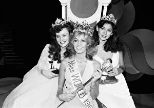 Images Dated 13th November 1980: Miss World 1980. Miss Germany Gabriella Brum is crowned Miss World 13th November 1980
