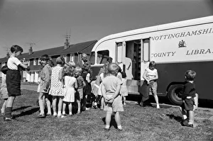 Mobile children's library in Nottinghamshire, 26th August 1964 Mobile children's library in Nottinghamshire, 26th August 1964