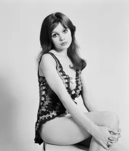 Images Dated 25th March 1971: Model and horror film actress Madeline Smith poses in the studio. 25th March 1971
