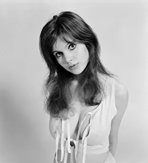 Images Dated 25th March 1971: Model and horror film actress Madeline Smith poses in the studio. 25th March 1971