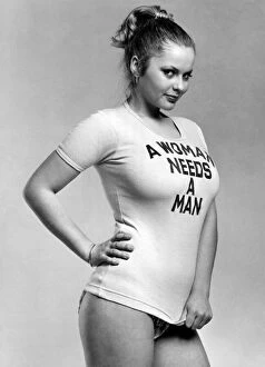 Images Dated 19th March 1979: Model Joanne Latham will undoubtedly be criticised by Militant Feminists for posing for