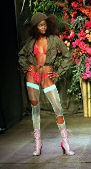 Images Dated 27th September 1998: A MODEL FOR VIVIENNE WESTWOOD DURING LONDON FASHION WEEK