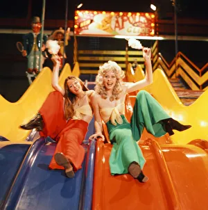 Models wearing the latest in Culotte fashion. 1977 Models wearing the latest in Culotte fashion. 1977