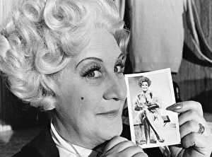 Mollie Sugden actress with a photo - July 1977 Appearing in the television