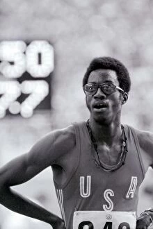 Images Dated 25th July 1976: Montreal 1976 Edwin Moses after winning the 400m hurdles final