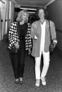 Morgan Fairchild Actress With Fellow Actress Jenny SeagroveAt London Airport Dbase Morgan Fairchild Actress With Fellow Actress Jenny SeagroveAt London Airport Dbase