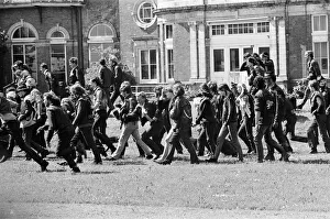 Motor cycle rowdies in Folkestone. 26th May 1969 Motor cycle rowdies in Folkestone. 26th May 1969