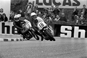 Images Dated 6th June 1971: Motorsport: Action: I.O.M. TT Racing: 250cc, 500cc and 750cc Production Races in progress