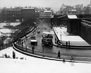The Mound Edinburgh where the new road under surface heating system was hailed a success The Mound Edinburgh where the new road under surface heating system was hailed a success