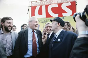Images Dated 1st September 1982: MP for Bristol South East Tony Benn attends an anti Margaret Thatcher demonstration with
