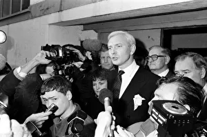 MP Harvey Proctor appearing outside South Green Memorial Hall, Billericay, Essex MP Harvey Proctor appearing outside South Green Memorial Hall, Billericay, Essex