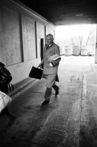 MP Harvey Proctor leaving his flat in Fulham, after arriving back from America MP Harvey Proctor leaving his flat in Fulham, after arriving back from America