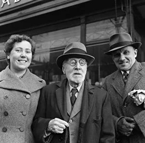 Mr Alfred Crundwell celebrates his 103rd birthday. 2nd January 1954 Mr Alfred Crundwell celebrates his 103rd birthday. 2nd January 1954