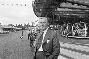 Images Dated 30th August 1979: Mr Billy Crow at the annual fair at Albert Park, Middlesbrough Circa August 1979