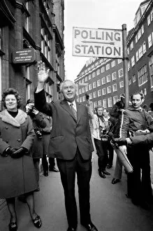 Images Dated 28th February 1974: Mr Harold Wilson: Labour party leader seen here on General Election day 1974