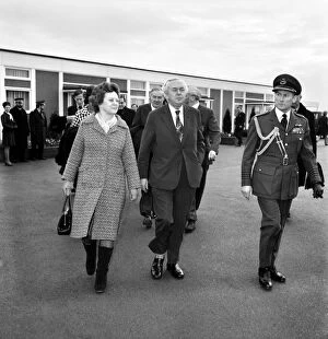 Images Dated 13th February 1975: Mr. and Mrs. Harold Wilson P. M. and Mr. and Mrs. Jim Callaghan