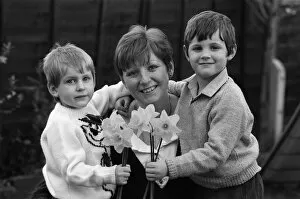 Mrs Dee Hughes and her sons Joe, 5, and Adam, 3, at their Bromsgrove home