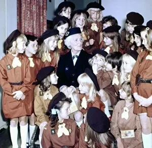 Mrs Lazenby and brownies. 17th October 1973