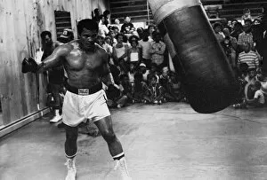 Images Dated 26th August 1978: Muhammad Ali Boxer August 1978 (aka Cassius Clay) training for the fight with Leon