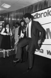 Muhammad Ali dancing on stage at the Odeon in Birmingham. 7th June 1979 Muhammad Ali dancing on stage at the Odeon in Birmingham. 7th June 1979