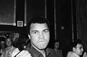 Images Dated 29th September 1980: Muhammad Ali at pre fight press conference for his upcoming fight with Larry Holmes