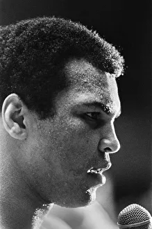 Muhammad Ali speaking at his training camp in Deer Lake Pennsylvania Muhammad Ali speaking at his training camp in Deer Lake Pennsylvania