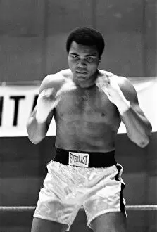 Portrait Posed Gallery: Muhammad Ali training in Deer Lake, Pennsylvania ahead of his second fight with Leon