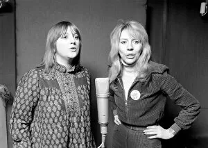 Images Dated 18th March 1975: Music / Studio: Pop Group: Guys and Dolls: Kay Garner and Claire Torry in a recording