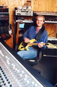 Musician Dave Black at Impulse studios in Wallsend. 27th January 1995 Musician Dave Black at Impulse studios in Wallsend. 27th January 1995