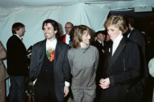Musician Jean Michel Jarre and his wife Charlotte seen here meeting Princess Diana at Musician Jean Michel Jarre and his wife Charlotte seen here meeting Princess Diana at