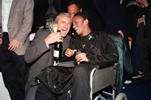 Musician Tricky, in a wheelchair pictured with another guest at the Brit Music Awards at Musician Tricky, in a wheelchair pictured with another guest at the Brit Music Awards at