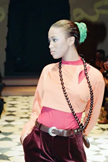 Naomi Campbell, London Fashion Week 1989, 10th March 1989 Naomi Campbell, London Fashion Week 1989, 10th March 1989