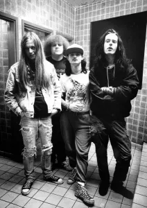 Napalm Death, the thrash band whose frontman is Lee Dorian from Wood End Napalm Death, the thrash band whose frontman is Lee Dorian from Wood End